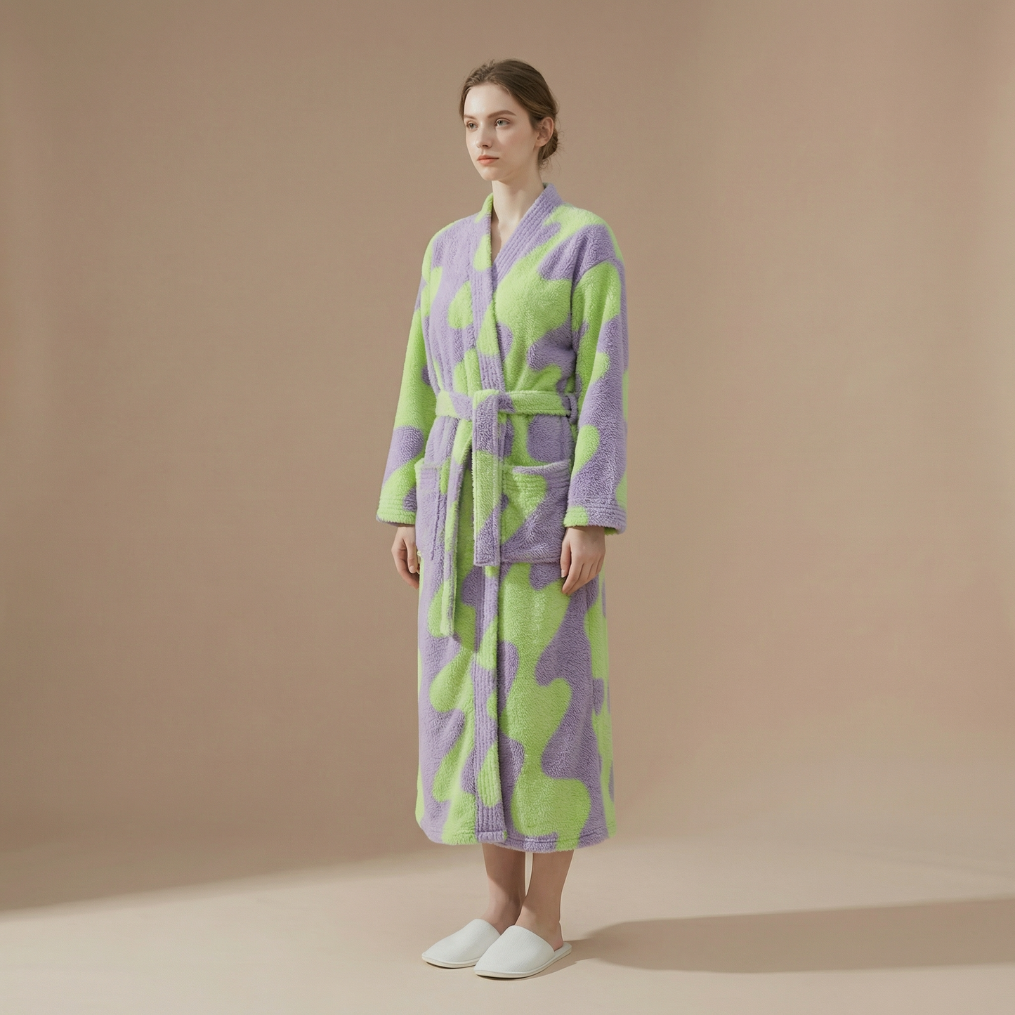 Peignoir Grande Taille Femme En Velours