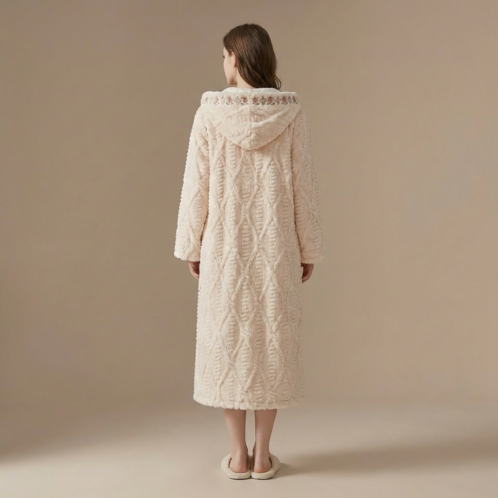 Peignoir En Peluche Femme
