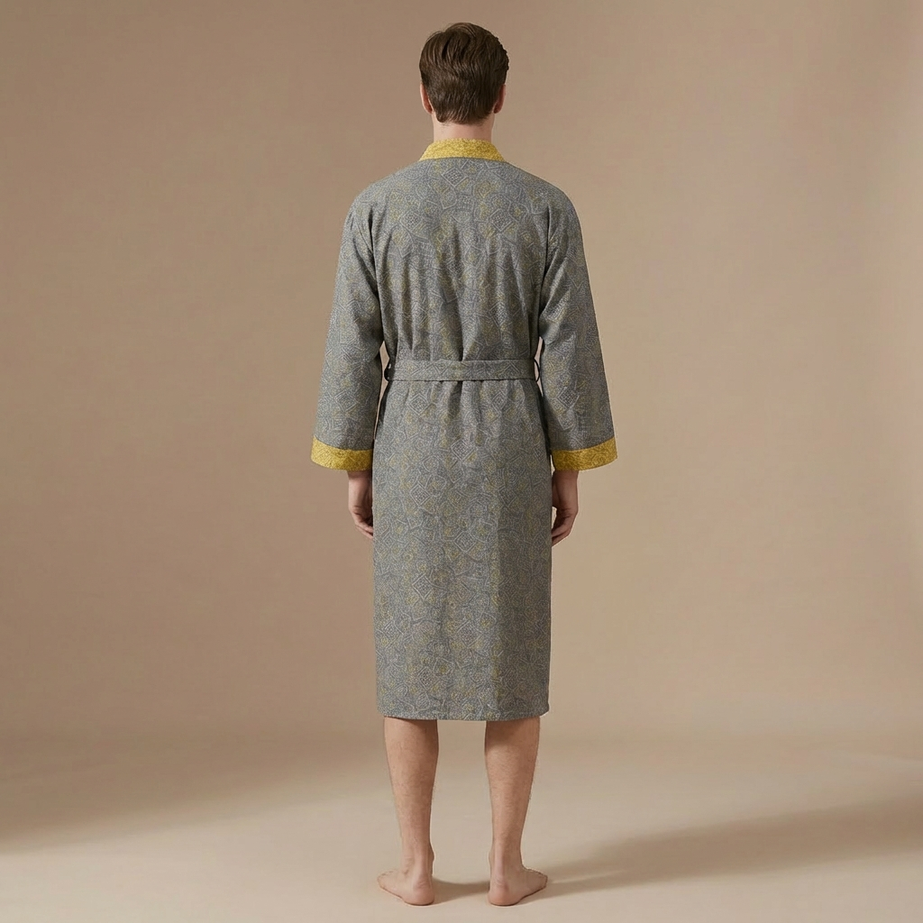 Peignoir Long En Coton Pour Homme