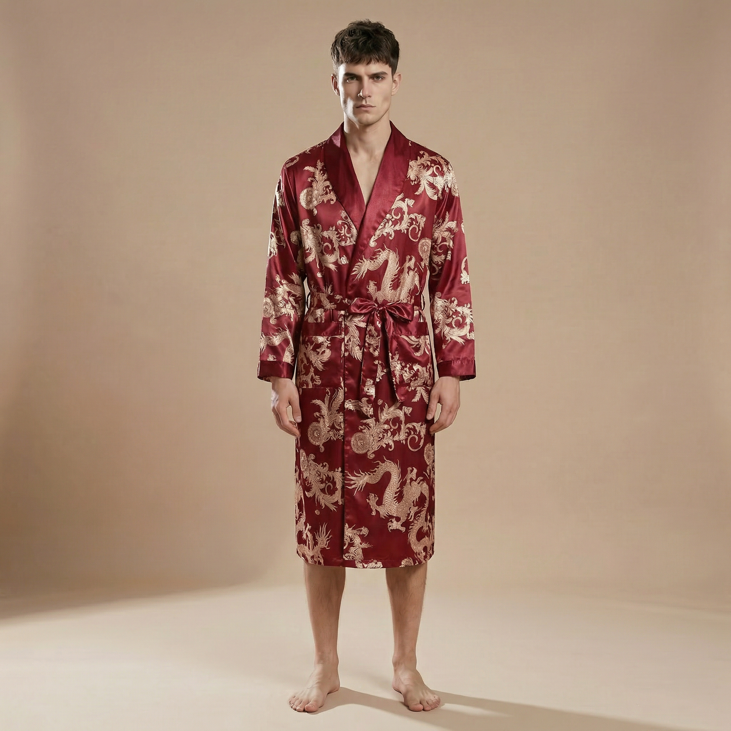 Dragons Dorés sur Rouge