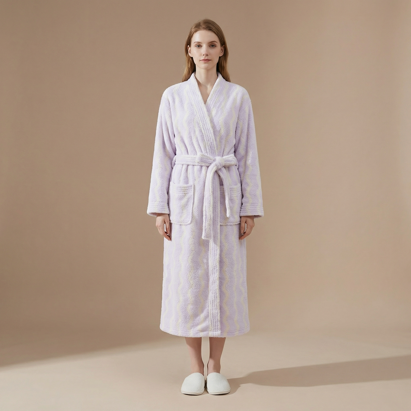 Peignoir De Bain Long Velour Femme