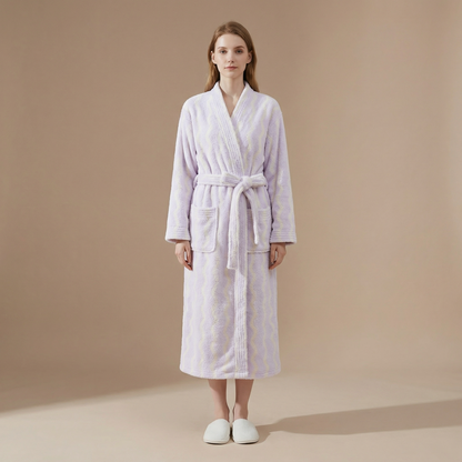 Peignoir De Bain Long Velour Femme