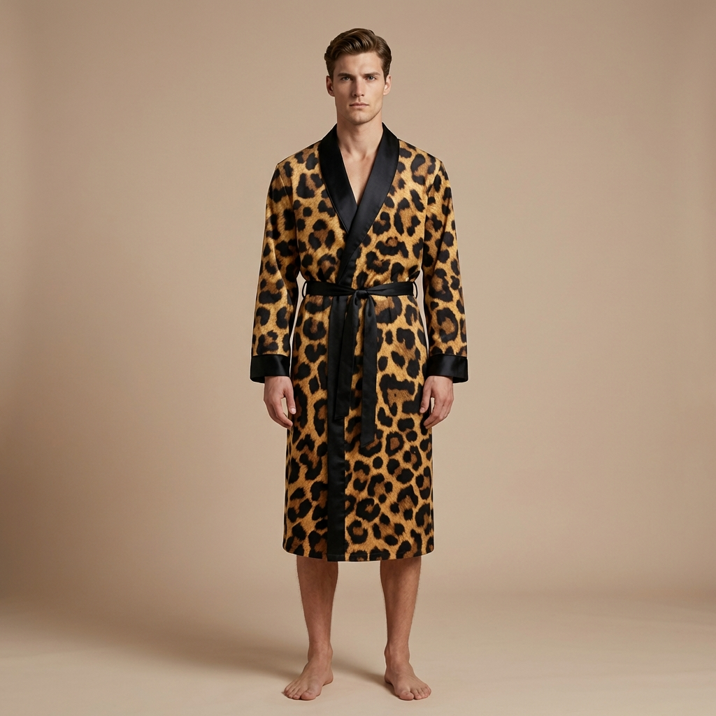 Peignoir Léopard Homme