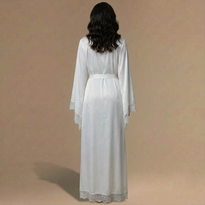 Peignoir Satin Très Long – Femme
