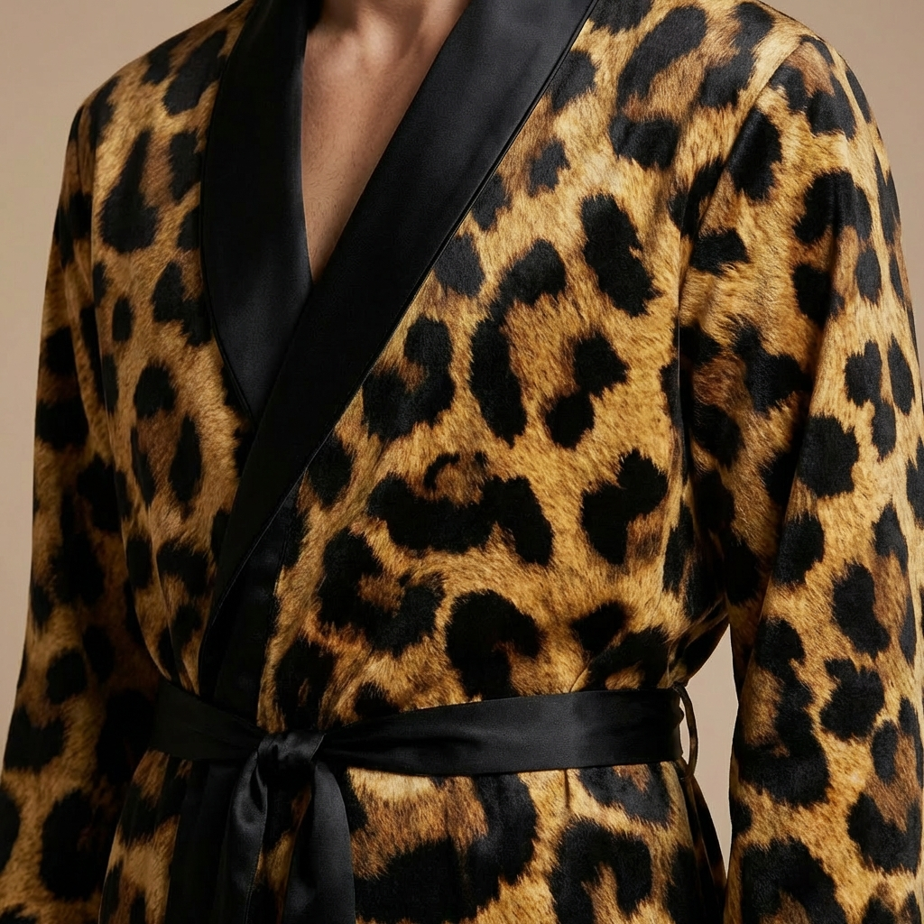 Peignoir Léopard Homme