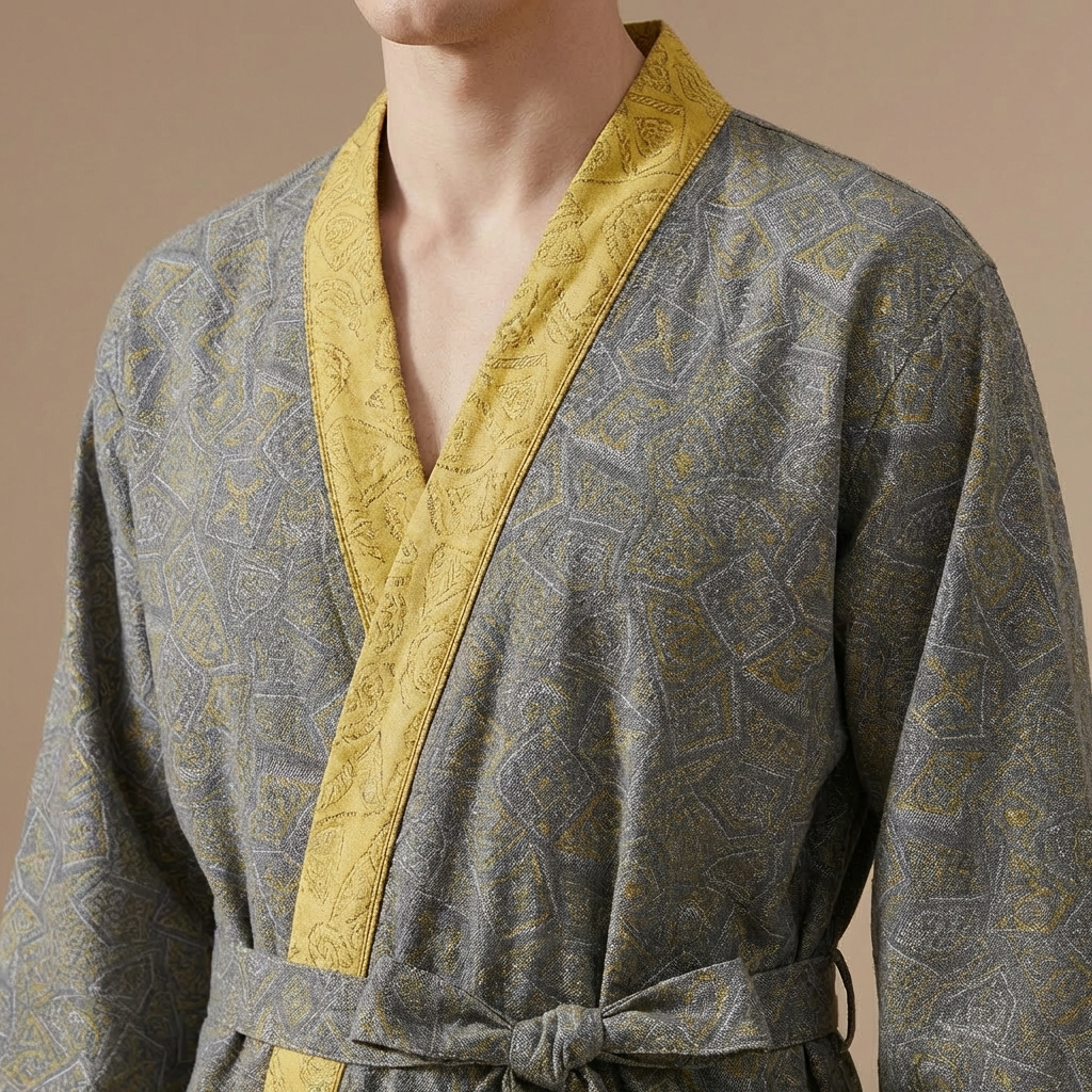 Peignoir Long En Coton Pour Homme