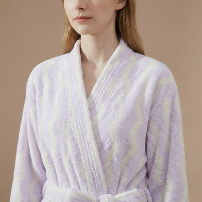 Peignoir De Bain Long Velour Femme