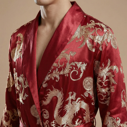 Dragons Dorés sur Rouge