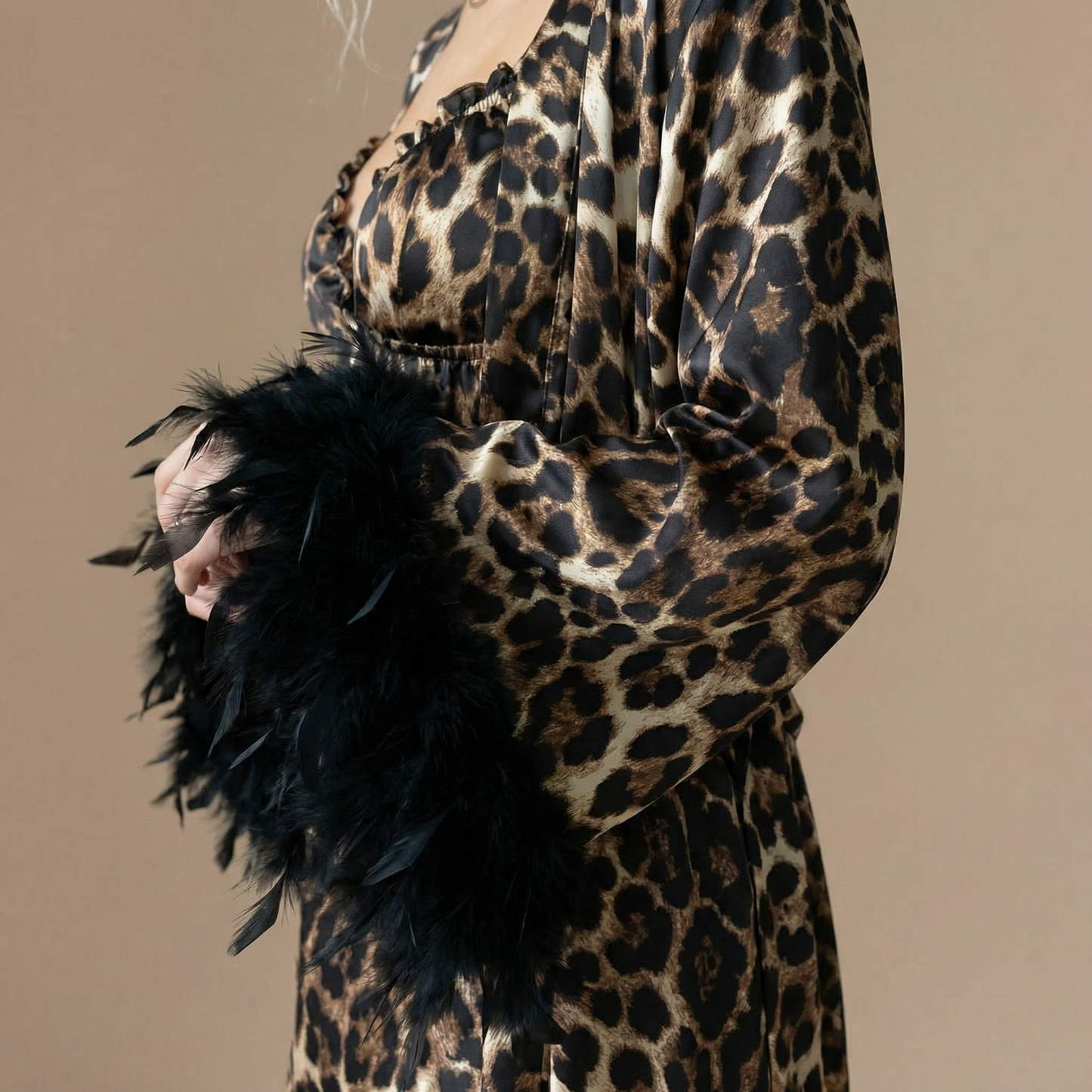 Peignoir Léopard Femme