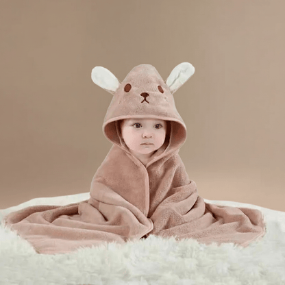 Cape de Bain Lapin : Douceur et Protection pour Bébé Inégalées