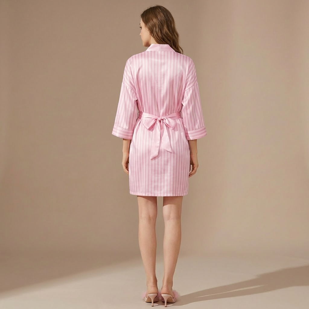 Peignoir Femme Court Satin