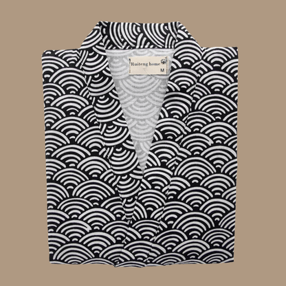 Kimono Peignoir Homme | coton léger motif japonais