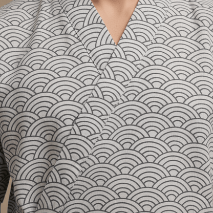 Kimono Peignoir Homme | coton léger motif japonais