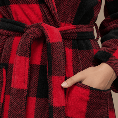 Peignoir a Carreaux Femme — Élégance et Confort, Craquez Maintenant !