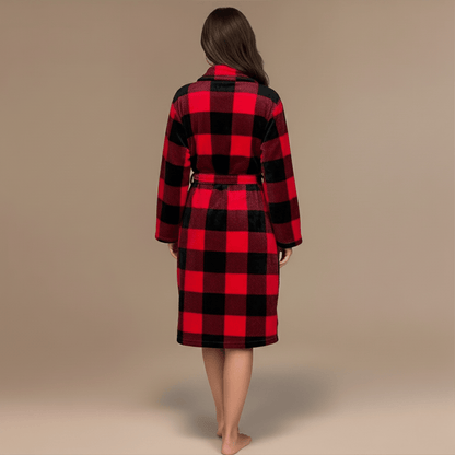 Peignoir a Carreaux Femme — Élégance et Confort, Craquez Maintenant !