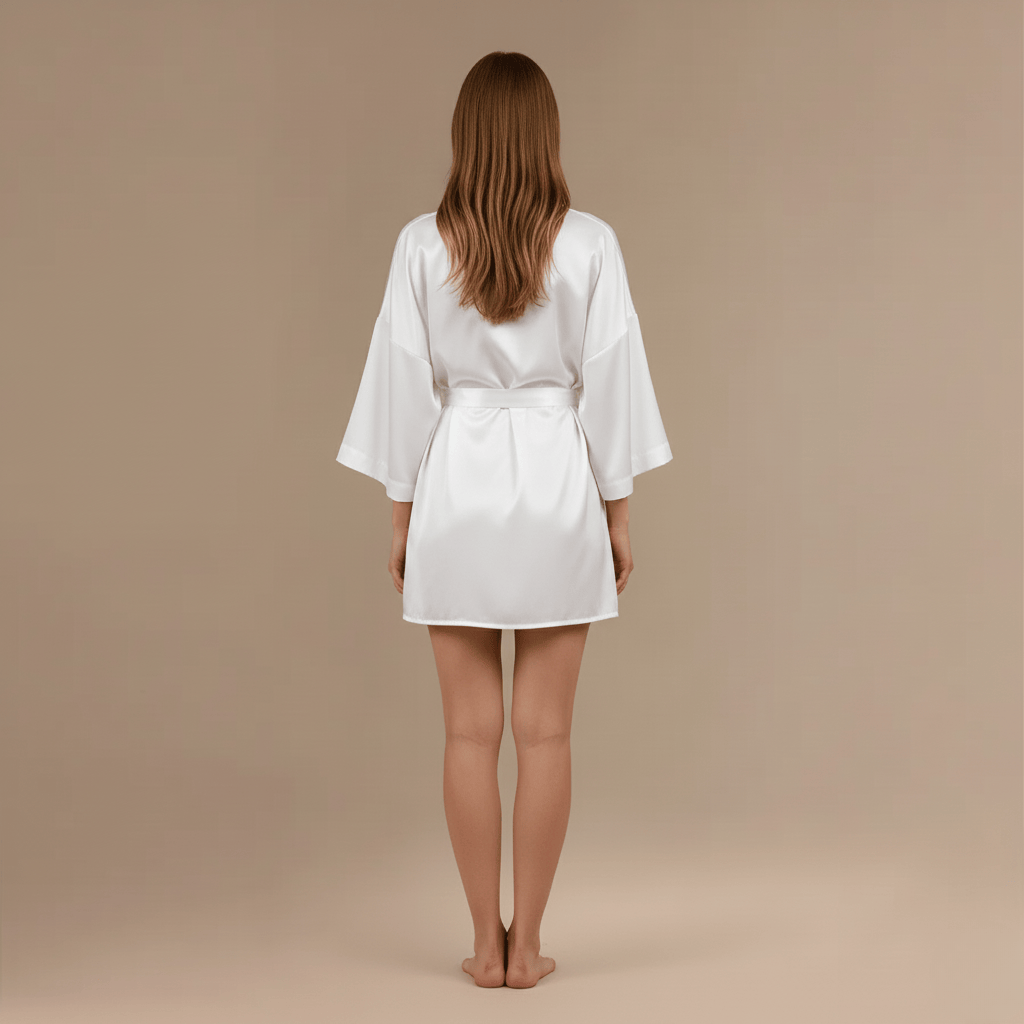 Peignoir Blanc Femme Satin – Élégance et Confort Exceptionnels