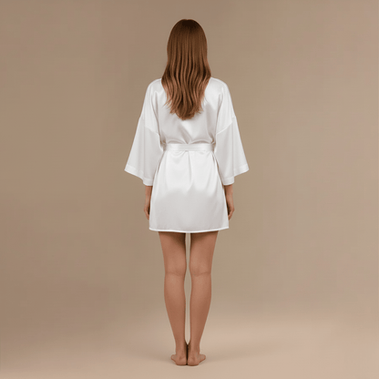 Peignoir Blanc Femme Satin – Élégance et Confort Exceptionnels