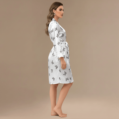 Peignoir Blanc Femme Satin – Sublimez Votre Style avec Élégance Unique