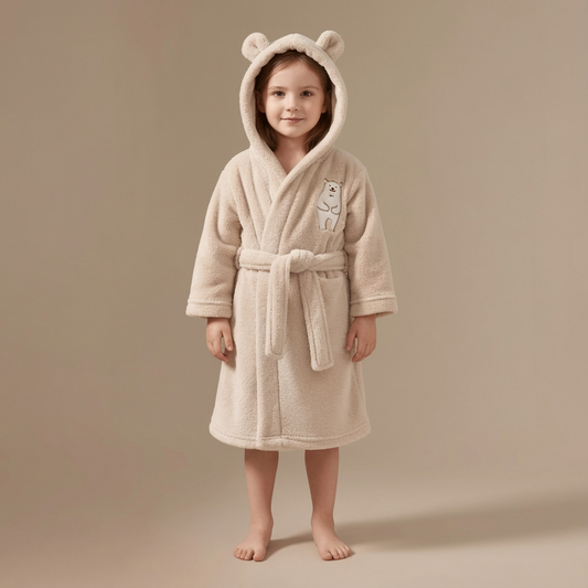 Peignoir Brodé Ours – Enfant