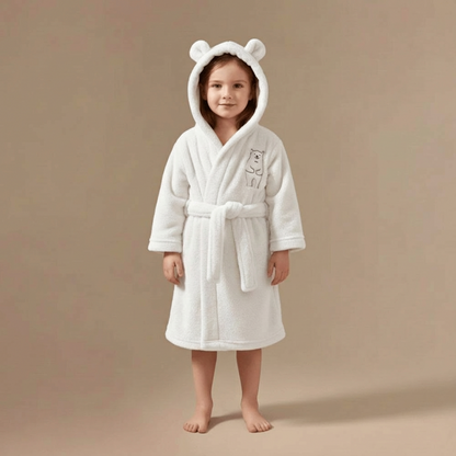 Peignoir Brodé Ours – Enfant