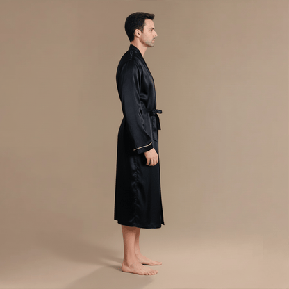 Peignoir Chic Satin Homme – Élégance et Confort Irrésistibles