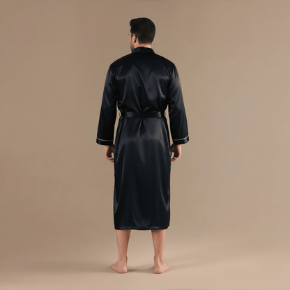 Peignoir Chic Satin Homme – Élégance et Confort Irrésistibles