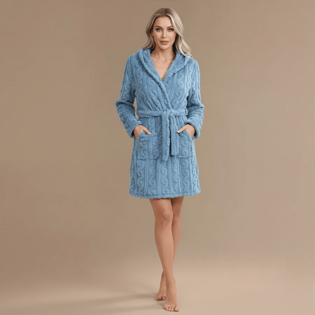 Peignoir Court Eponge Femme – Pour un confort doux et élégant