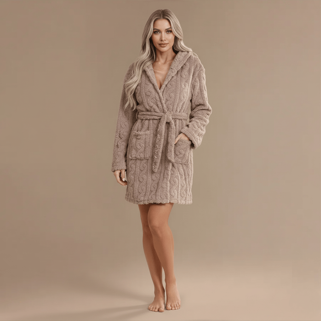 Peignoir Court Eponge Femme – Pour un confort doux et élégant