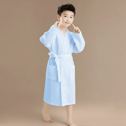 Peignoir Enfant Nid d'Abeille - Douceur et Style Unique à Découvrir