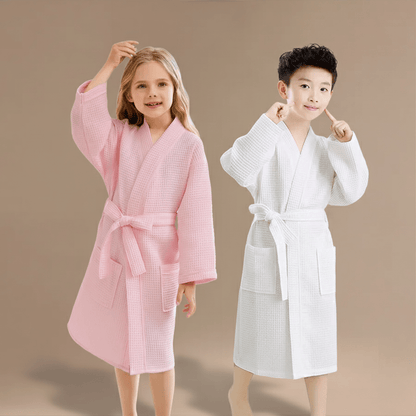 Peignoir Enfant Nid d'Abeille - Douceur et Style Unique à Découvrir