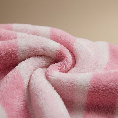 Peignoir Éponge Rose Rayé