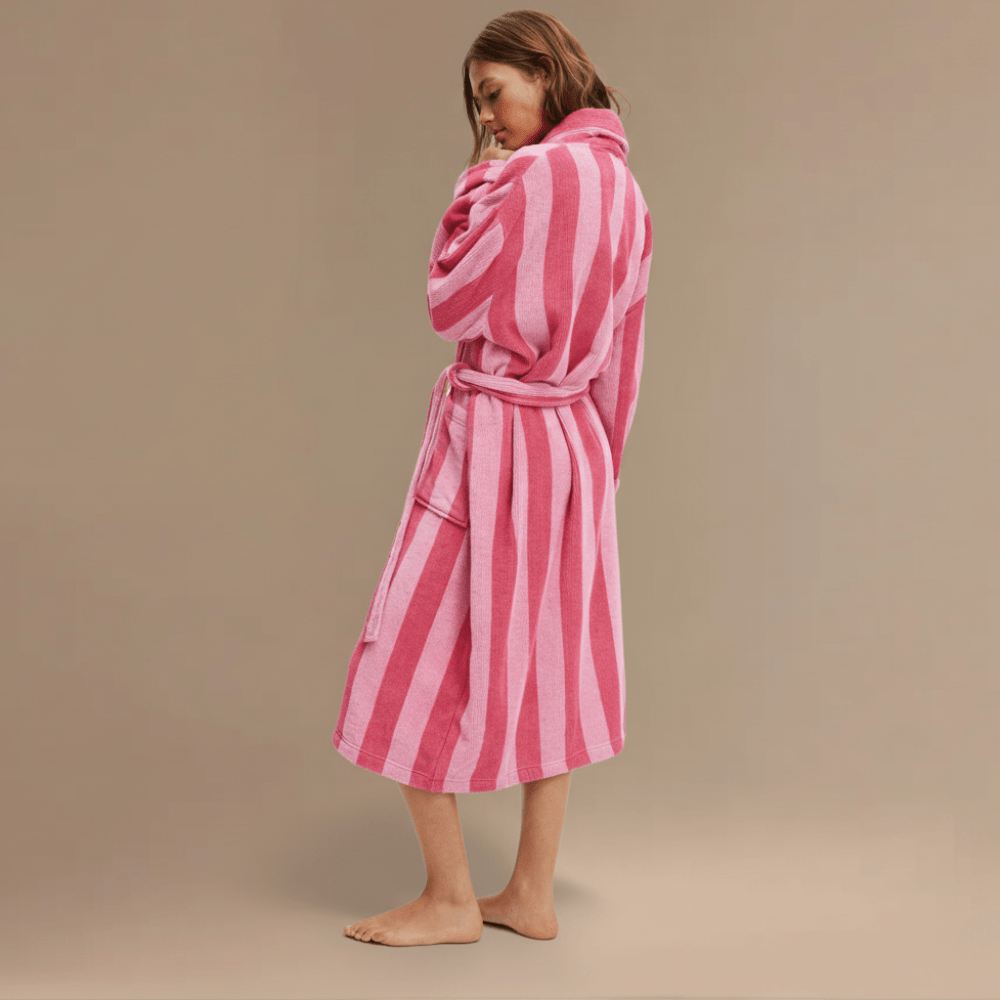 Peignoir Éponge Rose Femme – Confort ultime et élégance douce