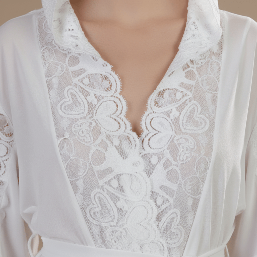 Peignoir Femme Capuche Dentelle – Sublimez Votre Style avec Élégance