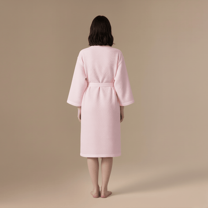 Peignoir Femme Coton Gaufré – Élégance Confort et Douceur Inégalée
