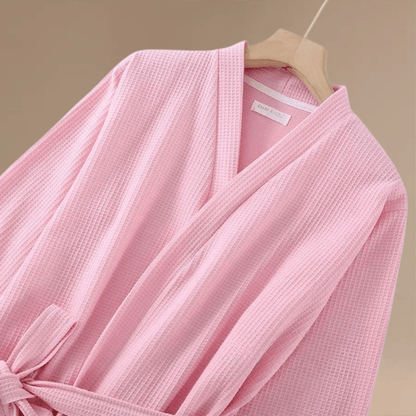 Peignoir Femme Coton Gaufré – Élégance Confort et Douceur Inégalée