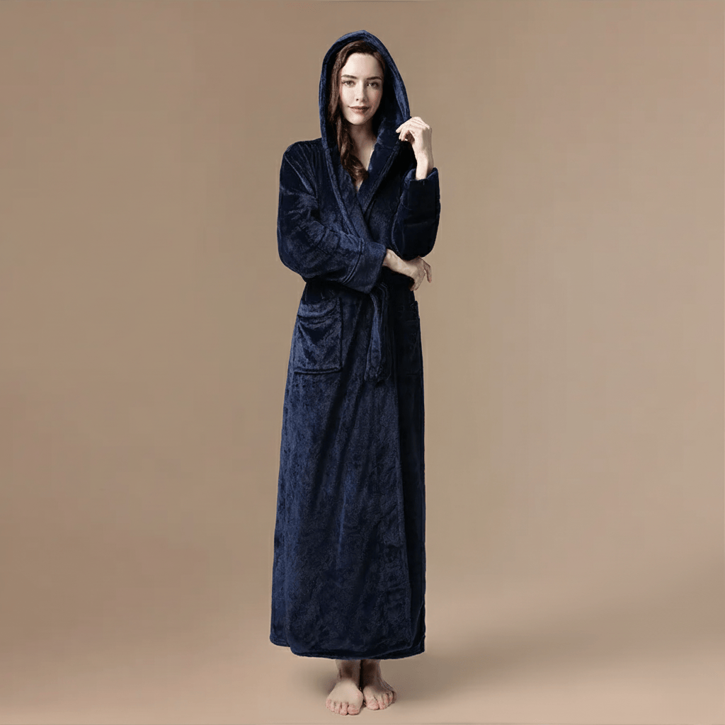 Peignoir Femme Long Hiver – Flanelle douce et chaude