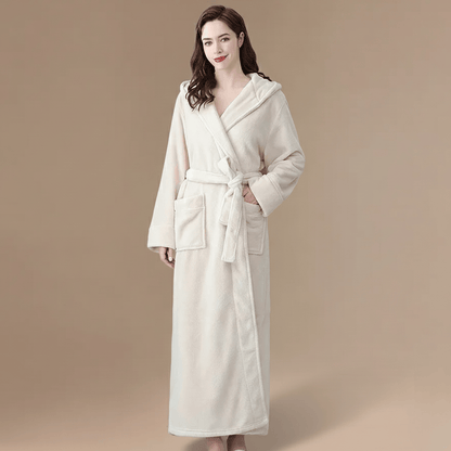 Peignoir Femme Long Hiver – Flanelle douce et chaude