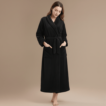 Peignoir Femme Noir - Élégance et Confort, Craquez Dès Maintenant