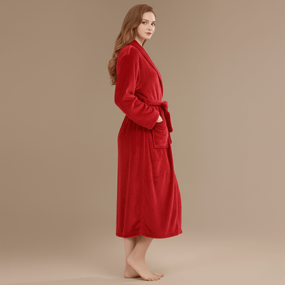 Peignoir Femme Rouge - Élégance et Confort, Craquez Dès Maintenant