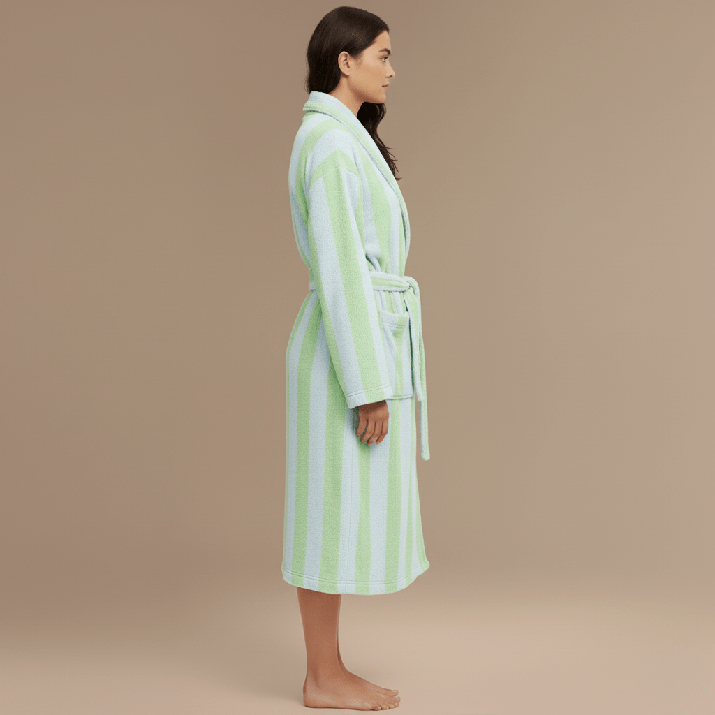 Peignoir Femme Vert – Confort ultime et élégance douce