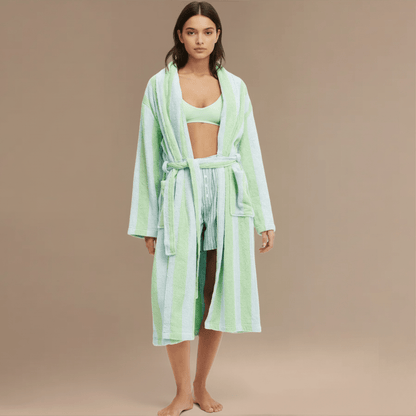 Peignoir Femme Vert – Confort ultime et élégance douce