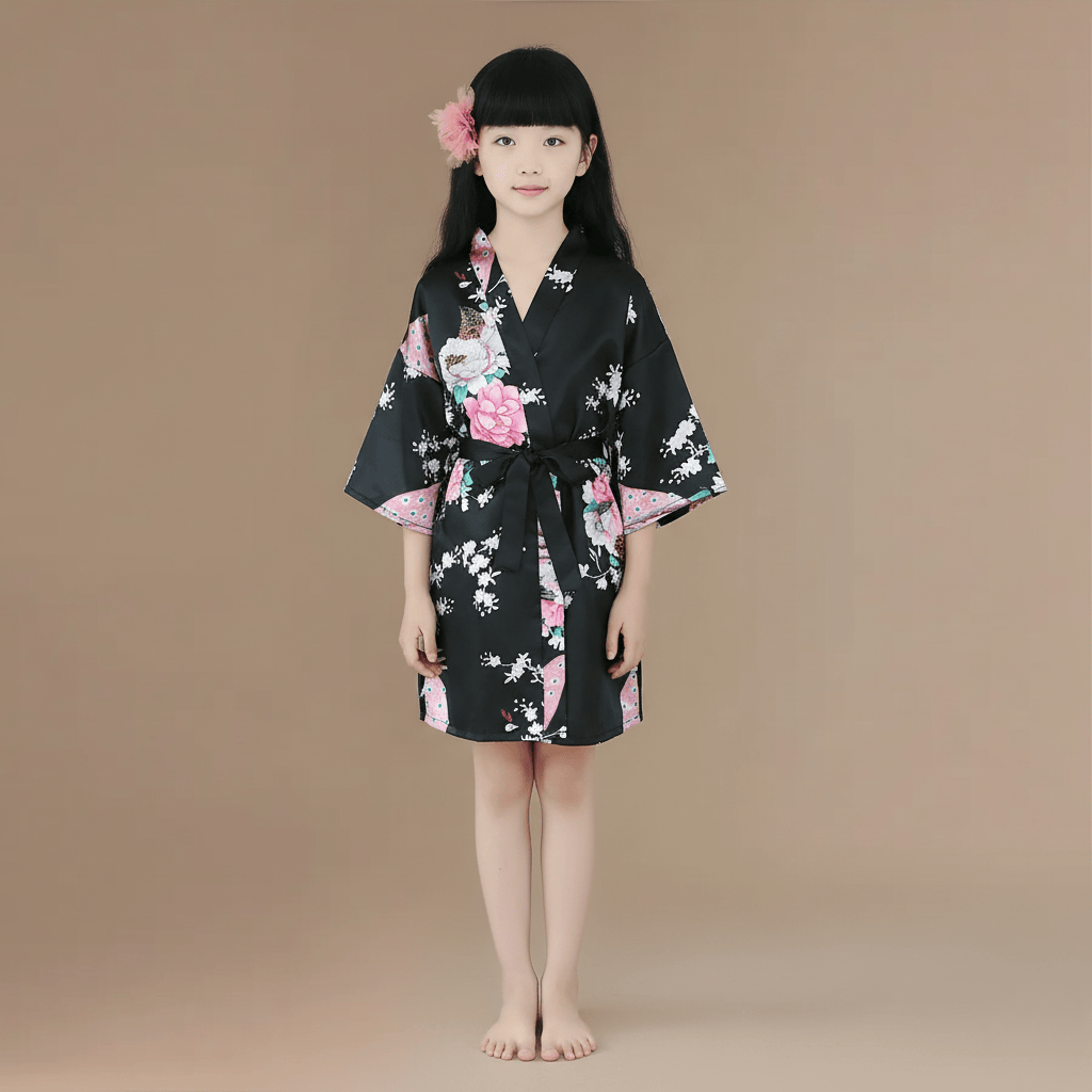 Peignoir Fleur Enfant : Élégance Douce et Confort Irrésistible