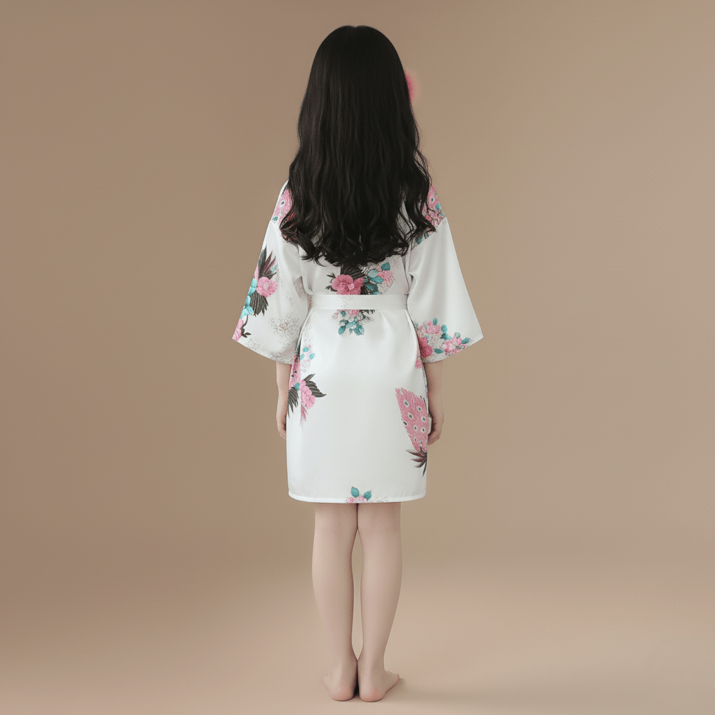 Peignoir Fleur Enfant : Élégance Douce et Confort Irrésistible