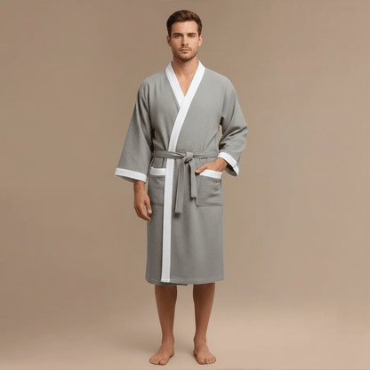 Peignoir Gaufré Homme – Confort Luxueux & Style Incomparable