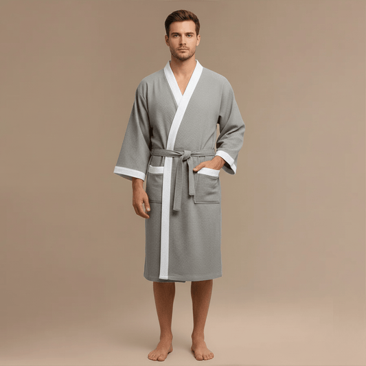 Peignoir Gaufré Homme – Confort Luxueux & Style Incomparable