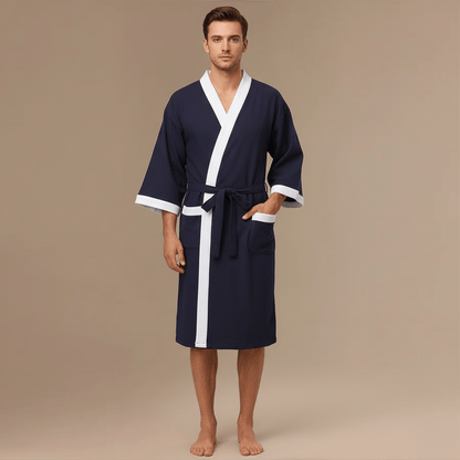 Peignoir Gaufré Homme – Confort Luxueux & Style Incomparable