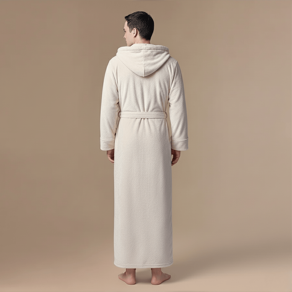 Peignoir Hiver Homme – Flanelle longue, chaleur douce