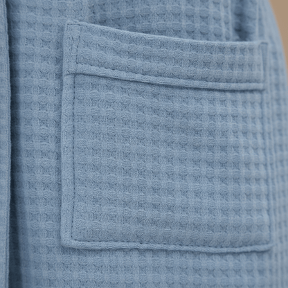 Peignoir Homme Coton Gaufre – Maille gaufrée, poches