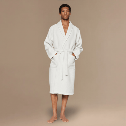 Peignoir Homme Nid d'Abeille – Confort Luxe et Élégance Inégalée
