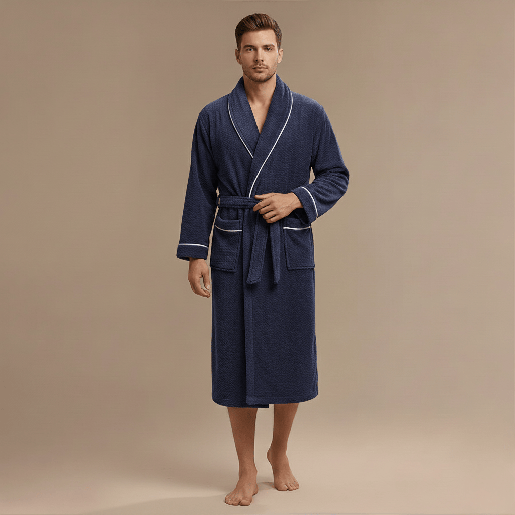 Peignoir Homme Polaire Luxe – Chaleur moelleuse & style